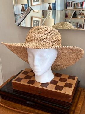 Kathy Jeanne Straw Wide-Brim Sun Hat - Natural